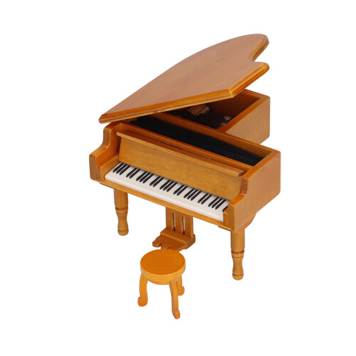 Elegant Piano Shaped Music Box