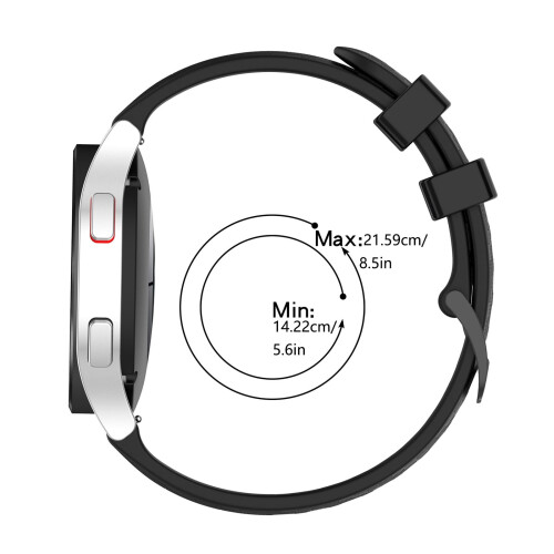 Silikon-Uhrenarmband mit Carbonfaser-Muster, 22 mm 1