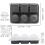 Large Ice Cube Tray Reusable Silicone 12-Cavity 3