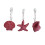 Shower Curtain Hooks Seashell Resin 12 Pcs 5