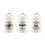 Coffee and sugar storage set metal 3 pcs 1200ml 5