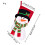 Weihnachtsstrumpf mit Schneemann- und Greise-Motiv 2