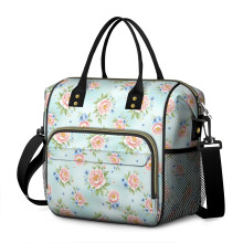 Boîte à lunch isotherme à motif floral pour femme (1 pièce)