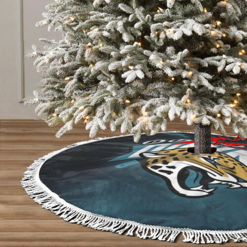 Saia para árvore de Natal Jaguars, 30, 36 e 48 polegadas, time de futebol americano 2
