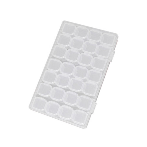 Transparent Jewelry Storage Box with Partitions 1pc 1