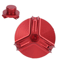 Red Anodised Oil Filler Screw Cap M20x2.5 TMAX