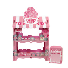 Suporte para Bolo de Mesa Rosa - 1 peça