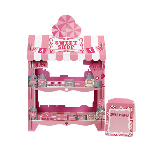 Suporte para Bolo de Mesa Rosa - 1 peça