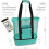 Bolso de playa de malla con compartimento isotérmico negro 3