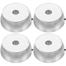 Présentoir à cristaux LED Weis, support pour objets en verre (4 pièces)