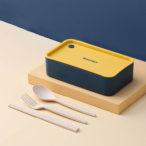 TUOBARR Tragbare Lunchbox, mikrowellengeeignet, 3 Fächer
