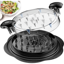 Desmenuzadora de pollo con cepillo, ergonómica y antideslizante.