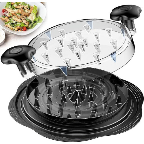 Sminuzzatore per pollo con spazzola, ergonomico e antiscivolo