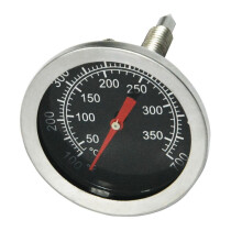 BBQ-Holzkohle-Räucherthermometer aus Edelstahl, 52 mm