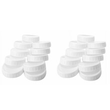 Couvercles de conservation en plastique pour bocaux Mason de 86 mm (20 pièces)