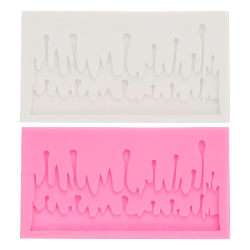 Silicone Christmas Cake Decorating Set with Icicle Edge Tool 2