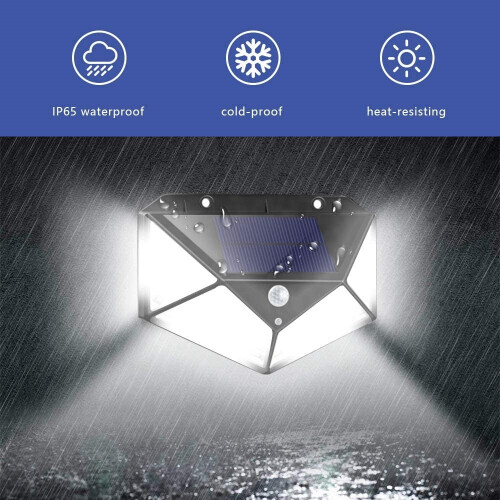 Solar Wall Light with PIR Sensor 100 LED 1000LM 2