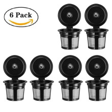 Capsules K-Cup réutilisables Dsseng en acier inoxydable, paquet de 6