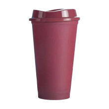 Gobelet en plastique WRXMIJNHGSA avec couvercle, 401 ml
