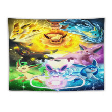 Tapeçaria Pokémon para pendurar na parede da sala de estar ou do quarto.