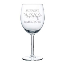 Weinglas mit Wildtiermotiv, 296 ml