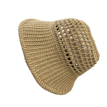 Comfortabele opvouwbare zonnehoed met elastische band en-Khaki