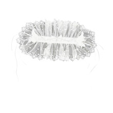 Head Bopper Gotisch zendspoel Angel-hoofdbanden-ketting wit