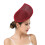 Professional Derby Hat Base Millinery For Wedding-Claret 1