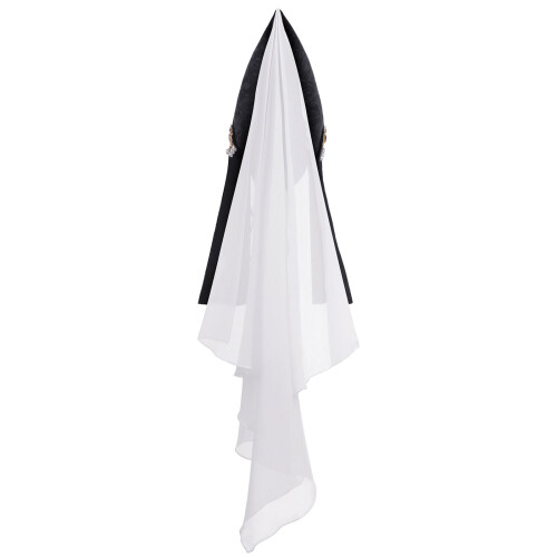 Elegant Historical Haining Hat Coned Witch Cap Cosplay Costume