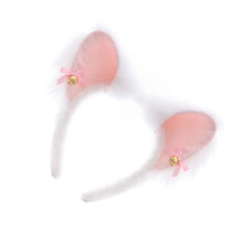 Delicate Stylish Cosplay Puss Ear Headband For-white powder
