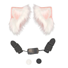 Adjustable Distance Electric Cats Ear Headband Interactive-Pink