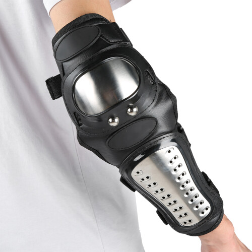Schutzset Edelstahl Knie Ellenbogen Motorrad 1