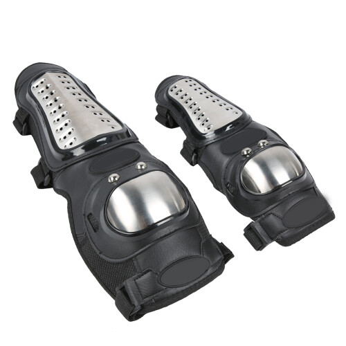 Schutzset Edelstahl Knie Ellenbogen Motorrad 2