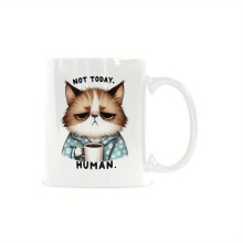 Mug en céramique à motif chat, 325 ml (11 oz).