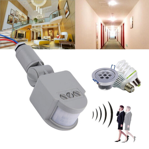Outdoor PIR Motion Sensor Switch 220V/12V 180 Rotating