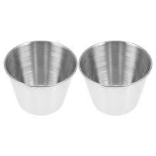 Gobelets à trempette en acier inoxydable pour collations (2 pièces)