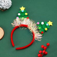 Bandeaux en tissu pour sapin de Noël avec boucles pour adultes et