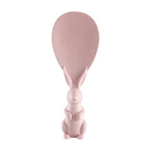 Cuillère à riz antiadhésive LOOPSUN en forme de lapin, blanche