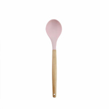 Spatulă din silicon, din lemn, mică, antiaderentă, ustensilă de bucătărie