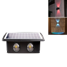 Luminárias solares de parede para decoração de jardim e pátio externos com 4 modos.