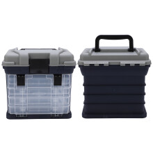 Compact 4 Tray Fishing Tackle Box 10.6in x 6.7in