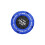 Sonnerie décorative de bouton-cercle bleu intérieur noir 1
