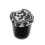 Modern Glittering Car Ashtray With LED Blue Light ABS Cup-Black 1