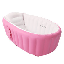 pinkfarbene aufblasbare Babybadewanne 98 x 64 x 28 cm faltbar