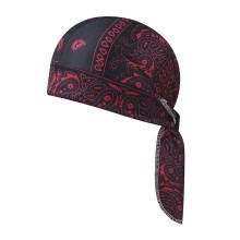 Chemo-Turban-Durag für Damen, mehrfarbig, Kopfwickel, bequem-Rot