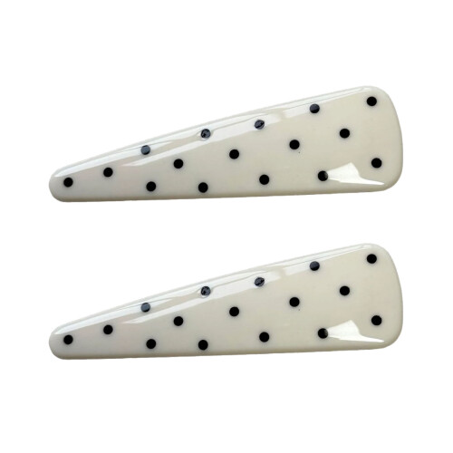 Pinces à cheveux en forme de bec de canard, 2 pièces,-Blanc B