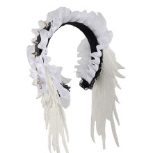 Trendy Charm Gothic Headband Headpiece Decorated With Lace-D