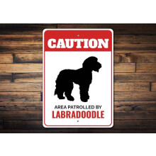 Labradoodle kutyáknak szánt fém tábla 8x12 hüvelyk