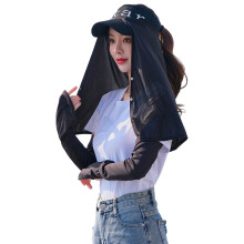 Multipurpose Adjustable Sun Hat Border Cover Sunshade Hat-Black