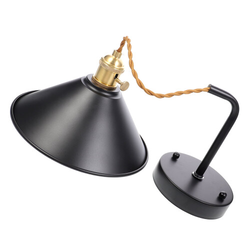 Lampe décorative en fer forgé pour chevet ou balcon (1 pièce)